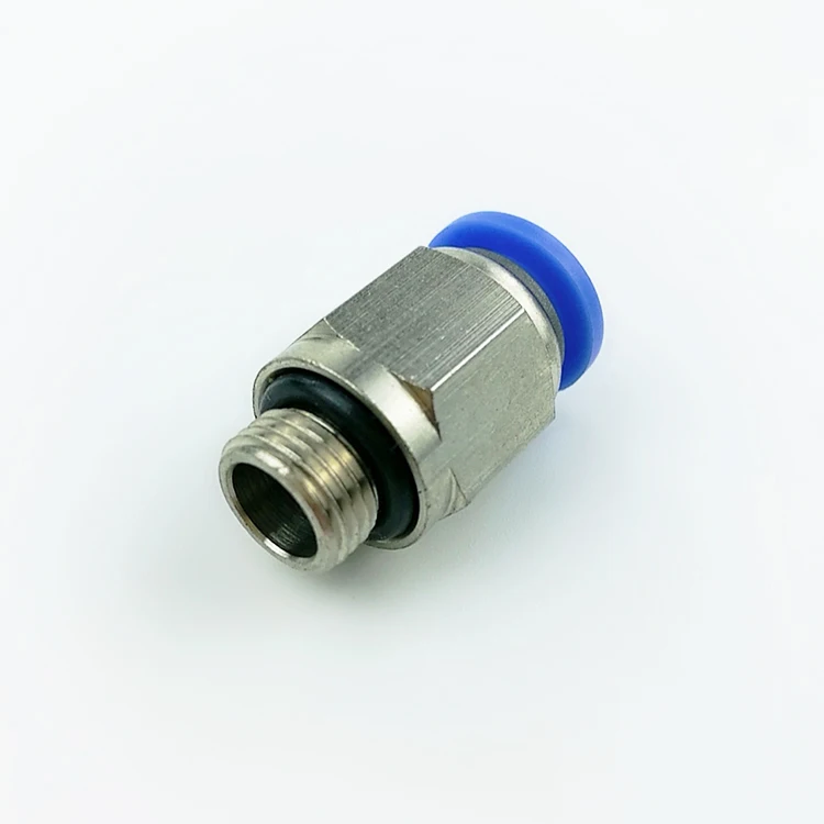 1PC 1/4" 4mm un empuje para conectar Conector MacHo BSP Rosca Recta De Ajuste