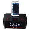 10W Stereo Sound Touch-controlled Volume NFC Docking Station BT Speaker With Alarm Clock FM Radio Dual USB