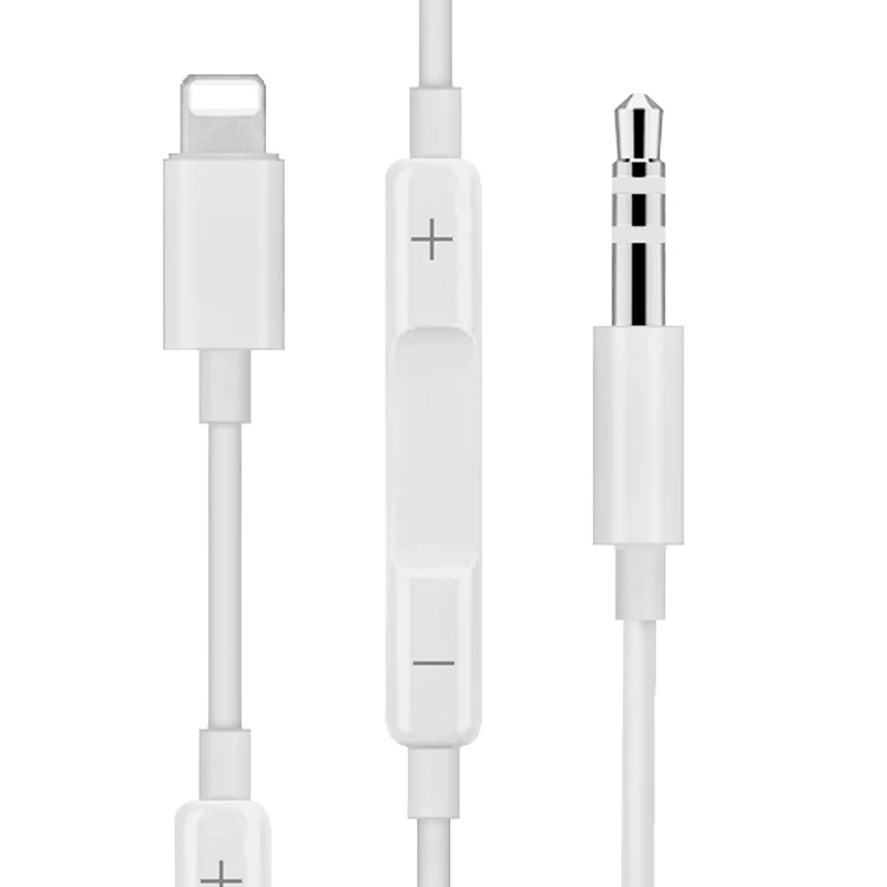 

Wholesale Headphone Adapter 3.5mm 2 in 1 Converter Charge Headset Adaptor Splitter for iPhone 7/7Plus/8/8 Plus/X, White
