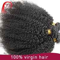 

Malaysian Human Virgin Hair Sew In Weave Afro Kinky Curly