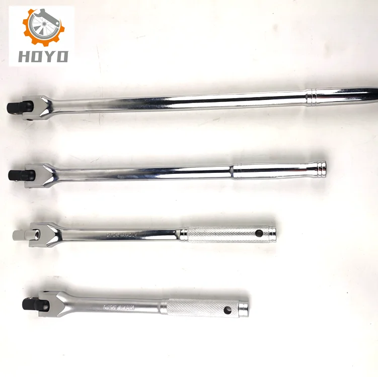 1/2 Inch Drive Extension Breaker Bar Flex Head Breaker Bar Chrome