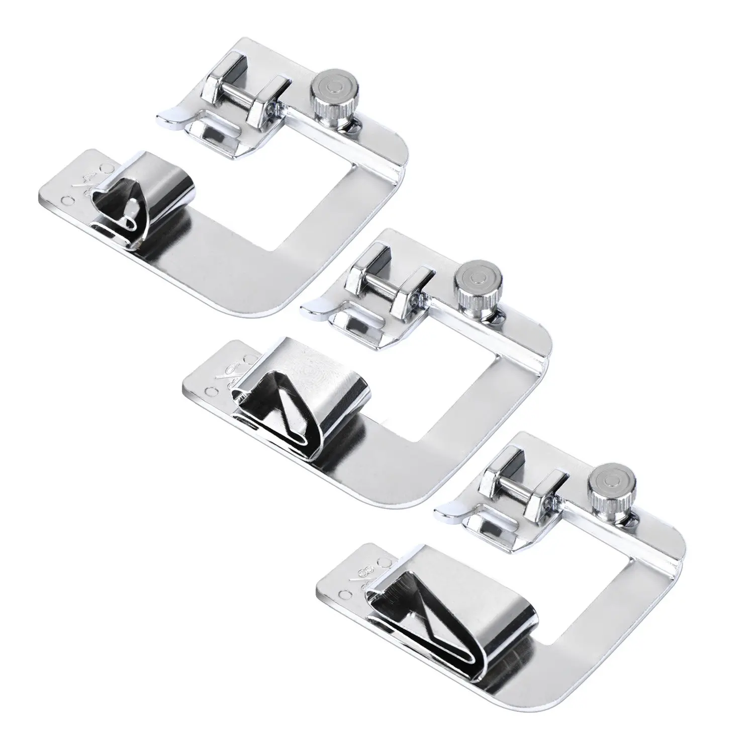 Norbi Multi Function Electric Sewing Machine Household Foot 4//8Laminated Hem Rolled Hem Foot Sewing Machine Presser Foot Hemmer Foot Set