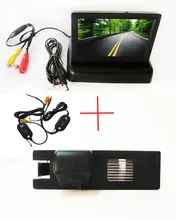 Wireless Car Rear View Camera for OPEL Astra H/Corsa D/Meriva A/Vectra C/Zafira B,FIAT Grande,with 4.3Inch foldable Monitor