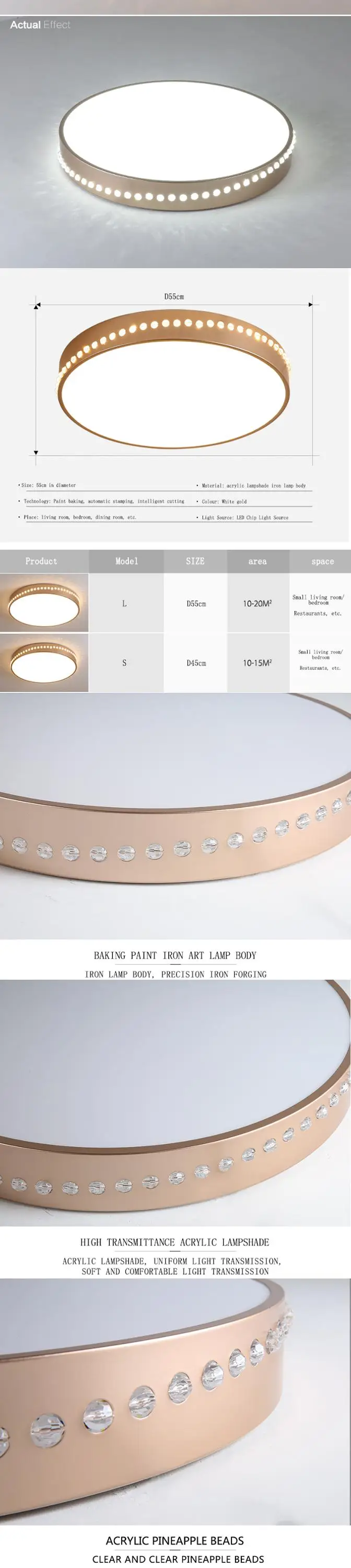 LED ceiling light ceiling lamp modern Simple For Living Room Bedroom Study Room indoor Lighting Fixture