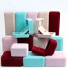 Custom Wholesale Pink Green Red Velvet Fabric Jewellery Box Necklace Bangle Bracelet Ring Set Jewelry Packaging