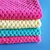 Cheapsale Brushed 100% Polyester Beibei Knitted Warp Jacquard corn fleece for blanket cushion carpet home textile