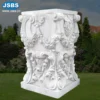 Marble White Pedestals Of Dining Table