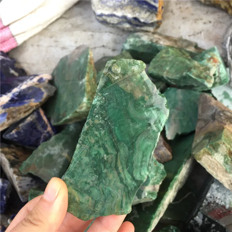 Wholesale Natural Burma Jade Rough Raw Gemstone For Jewelry Making