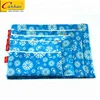 High quality custom satin flower coin A4 file document pouch bag