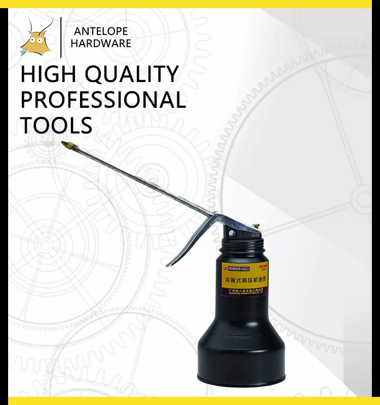 Size 350g High Pressure Black 350g Lubricating Oiler / Oil Can Spray