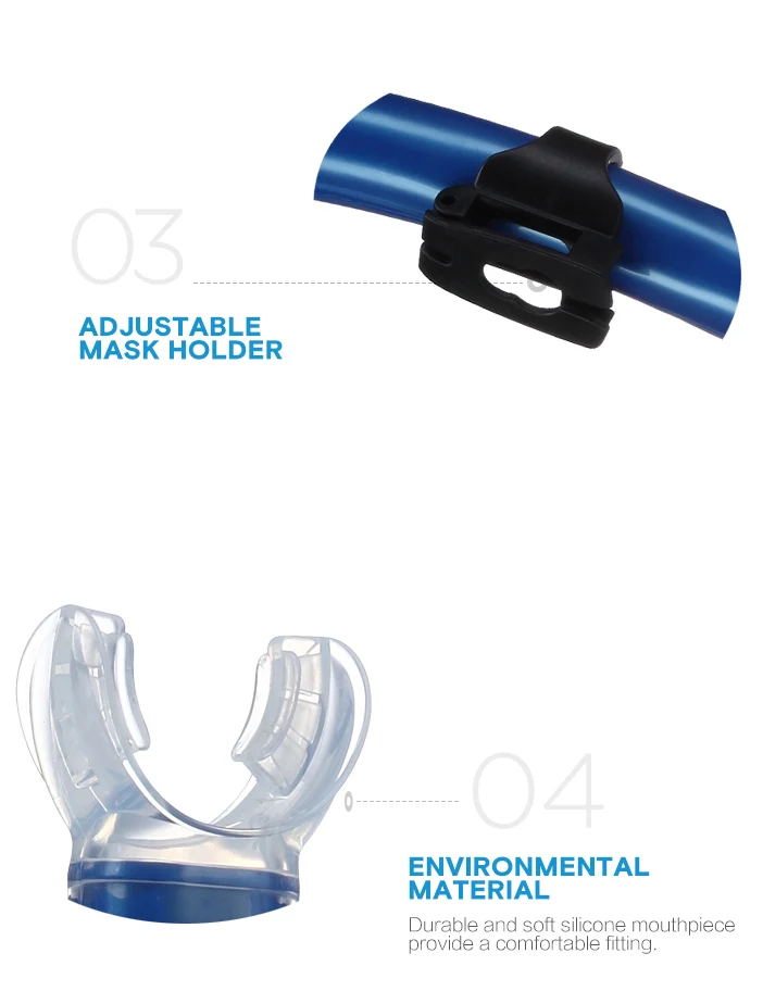 New Swimming snorkel adults silicone professional breath tube snorkeling natacion mergulho underwater tube equipment