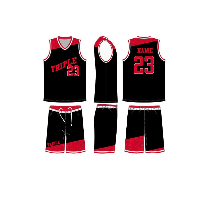Customizable Sublimation Blank Basketball Uniforms Digital Printed