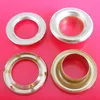 Outer diameter25mm,inner diameter 14mm,brass prong eyelets,brass ring
