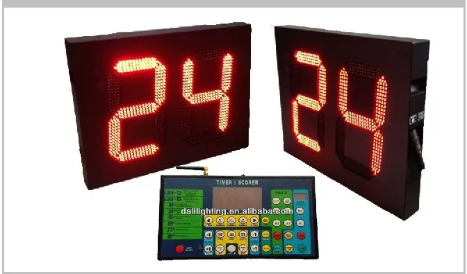 Wholesale 2 Units Basketball Time Shot Clock & Contolle,14