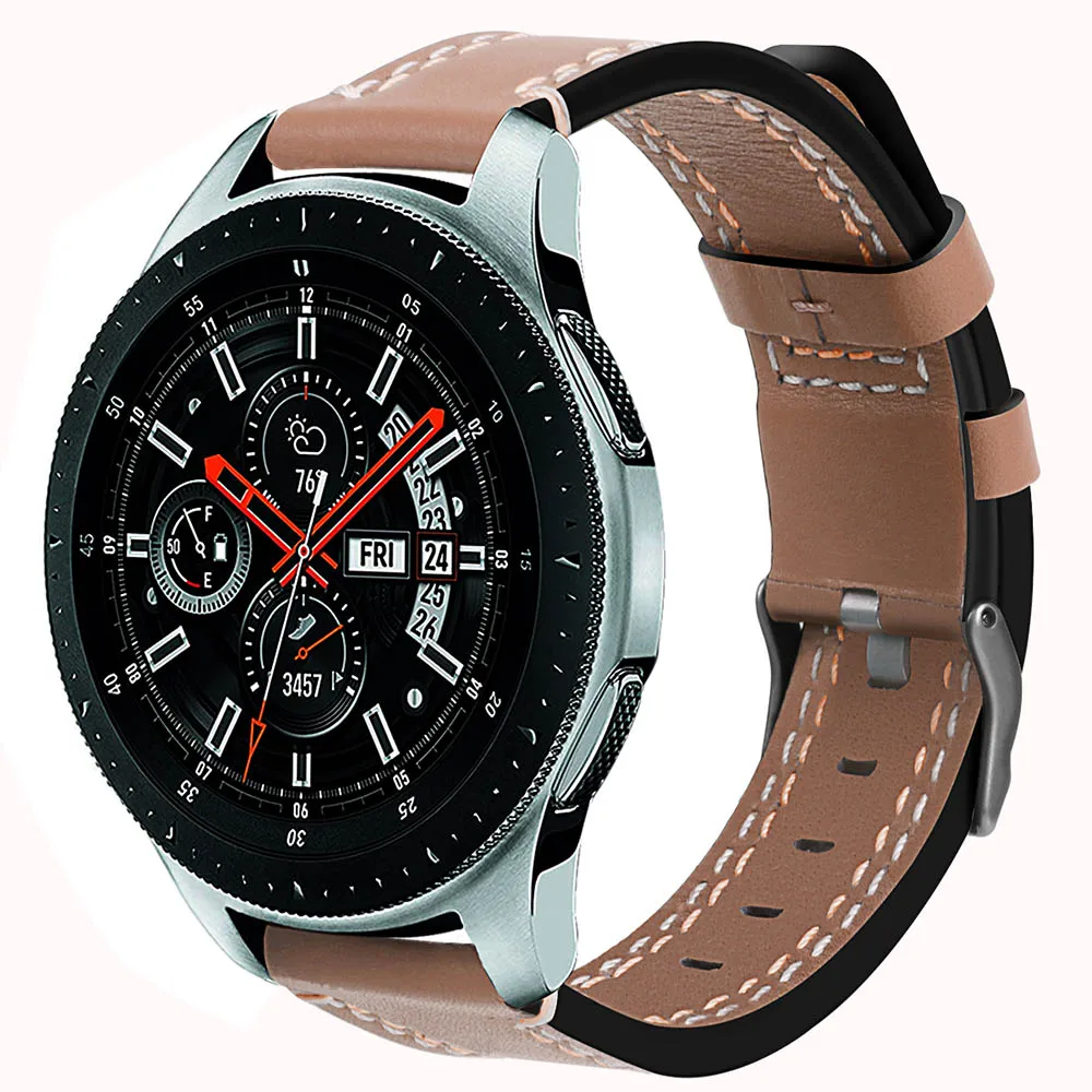 

for Samsung Gear S3 Frontier Classic 22mm Watch Band Leather for Samsung Galaxy Watch 46mm Band Men Women Smart Watch Strap, Multi-color optional or customized