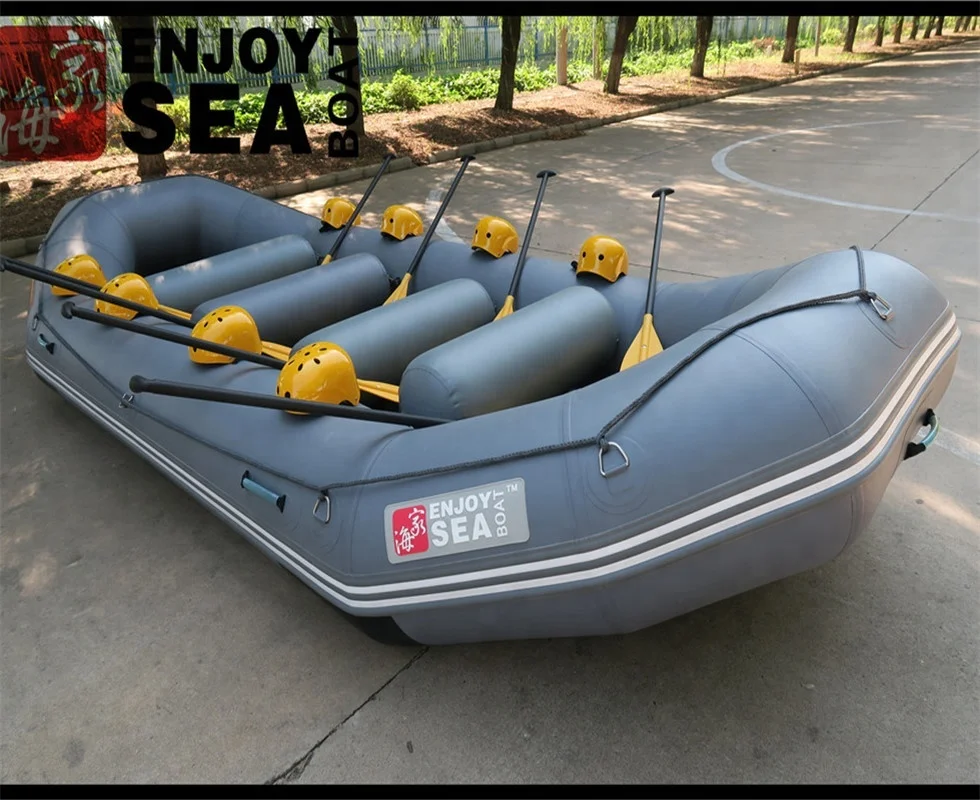 400cm Weihai Ace boats factory supply reinforced bottom white water rafting boats with PVC/ hypalon AR-330 360 380 400 for sale!