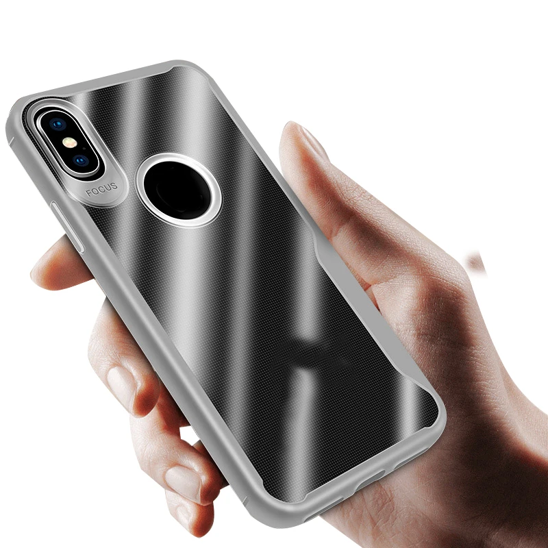 

Flexible soft TPU phone case for iPhone 6 7 8 XS XR, Black;blue;red