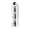 Sideboard Storage Shelving Unit Wooden Bathroom Vanities Cabinet Cupboard White High Gloss Front