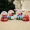 2019 Craft Resin Music Decoration Santa Claus Crystal Ball Christmas Scene Layout Decoration Christmas Glass Ball