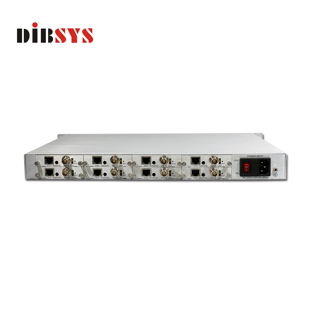 

dibsys iptv H.264 Hevc encoder real time transmit video ip streaming