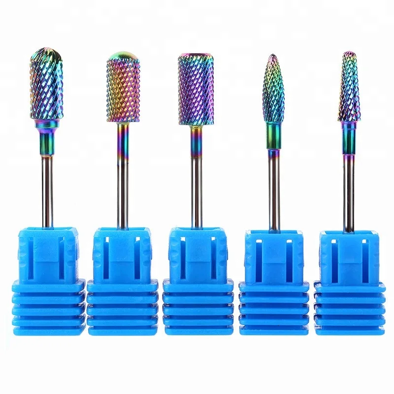 

Professional M styles Series Magic color Stainless Steel Nail Drill Carbide Bits Machine Manicure Tools ED037, Show as photo