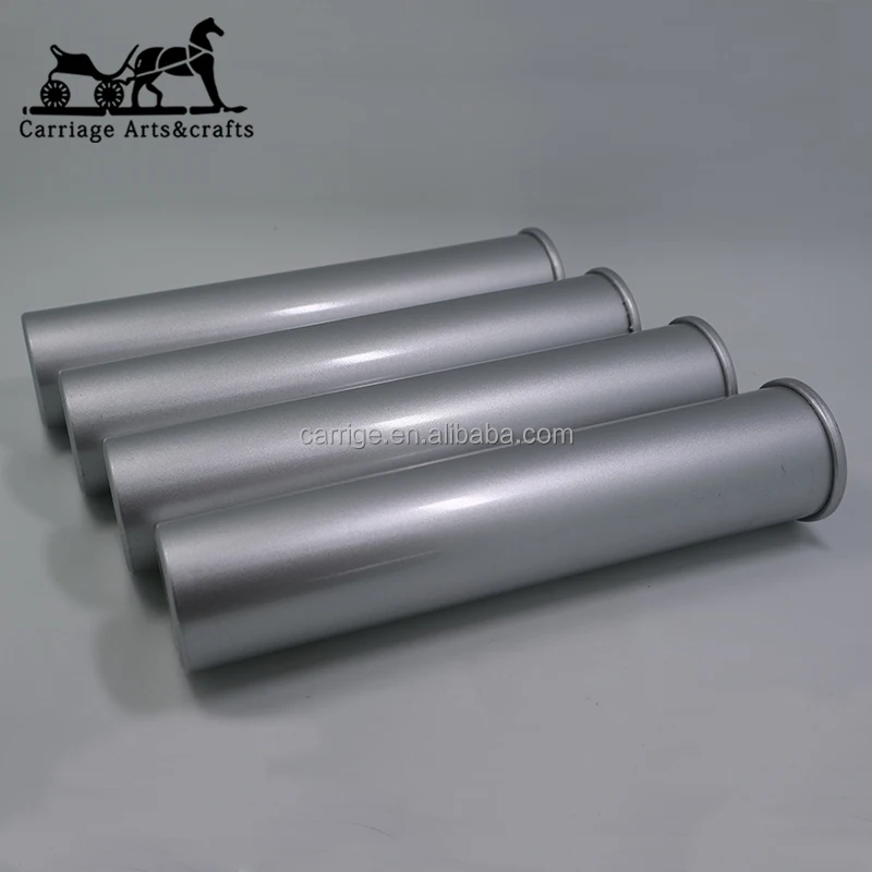 
Custom Screw Cap Cigar Packaging Tubes Aluminum 