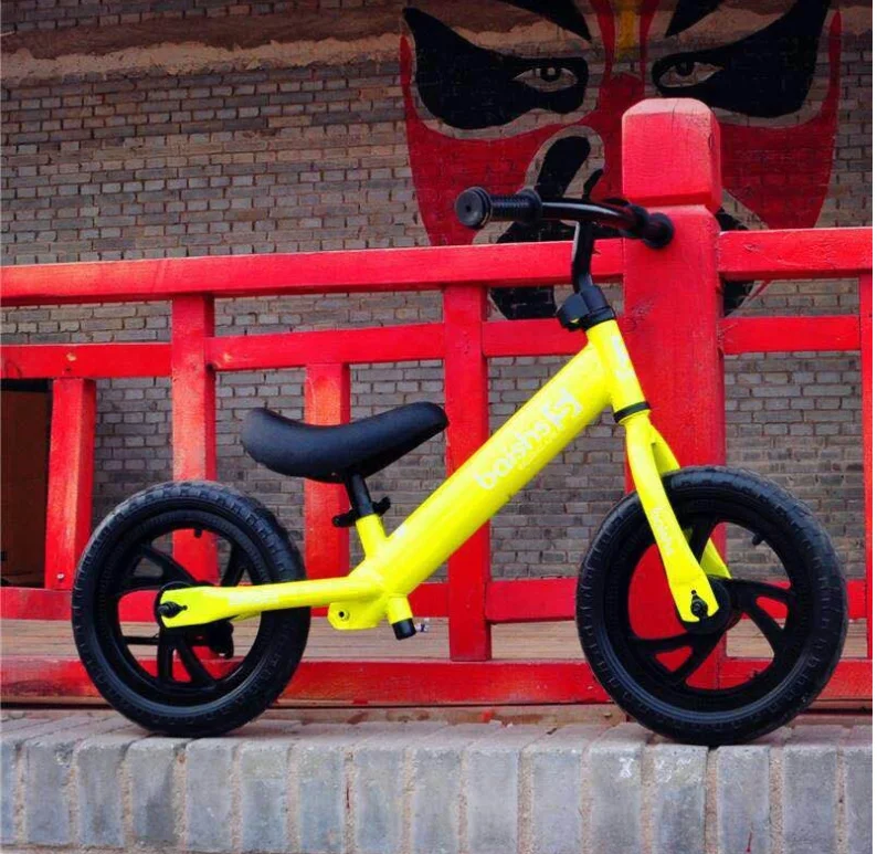 Custom Carbon Fiber Baby Sliding Balance Bike Push Bike / Mini 12 Inch No Pedal Kids Running