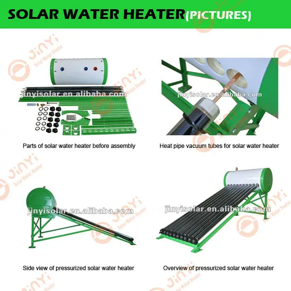 Split Pressure Heat Pipe Solar Water Heater For Low Temperature