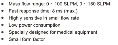 FS1015CL MEMS Thermal Mass Flow Sensor for medical