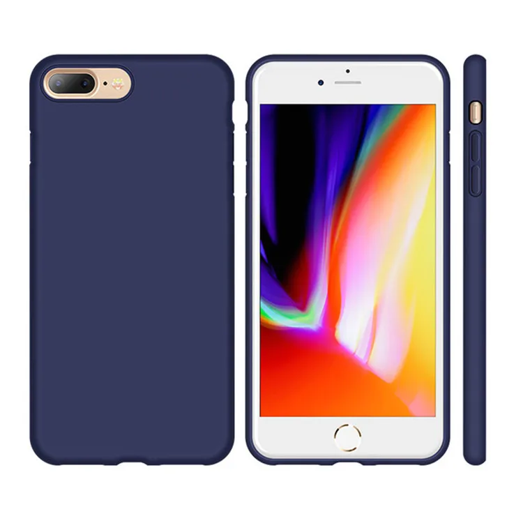 Original liquid silicone rubber phone case protective back cover for iPhone 7 8 XS case