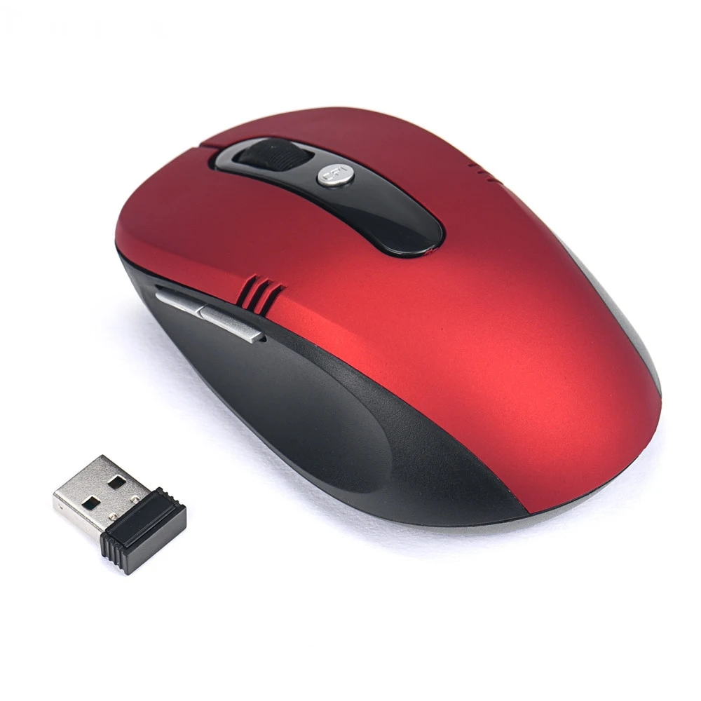 

Hot Sale Five Colors 2.4GHz Wireless Mouse USB Optical Scroll Mice for Tablet Laptop Computer