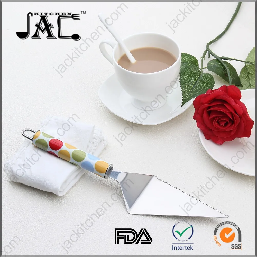 Multicolor Handle Stainless Steel Baking Spatula Cake Server