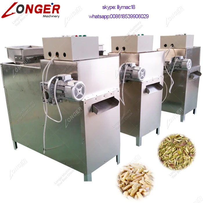 stainless steel flaked almonds cutting machine