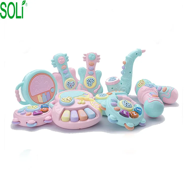 Shan tou factory direct to sell Baby music rattle drums early educational toys musical instruments