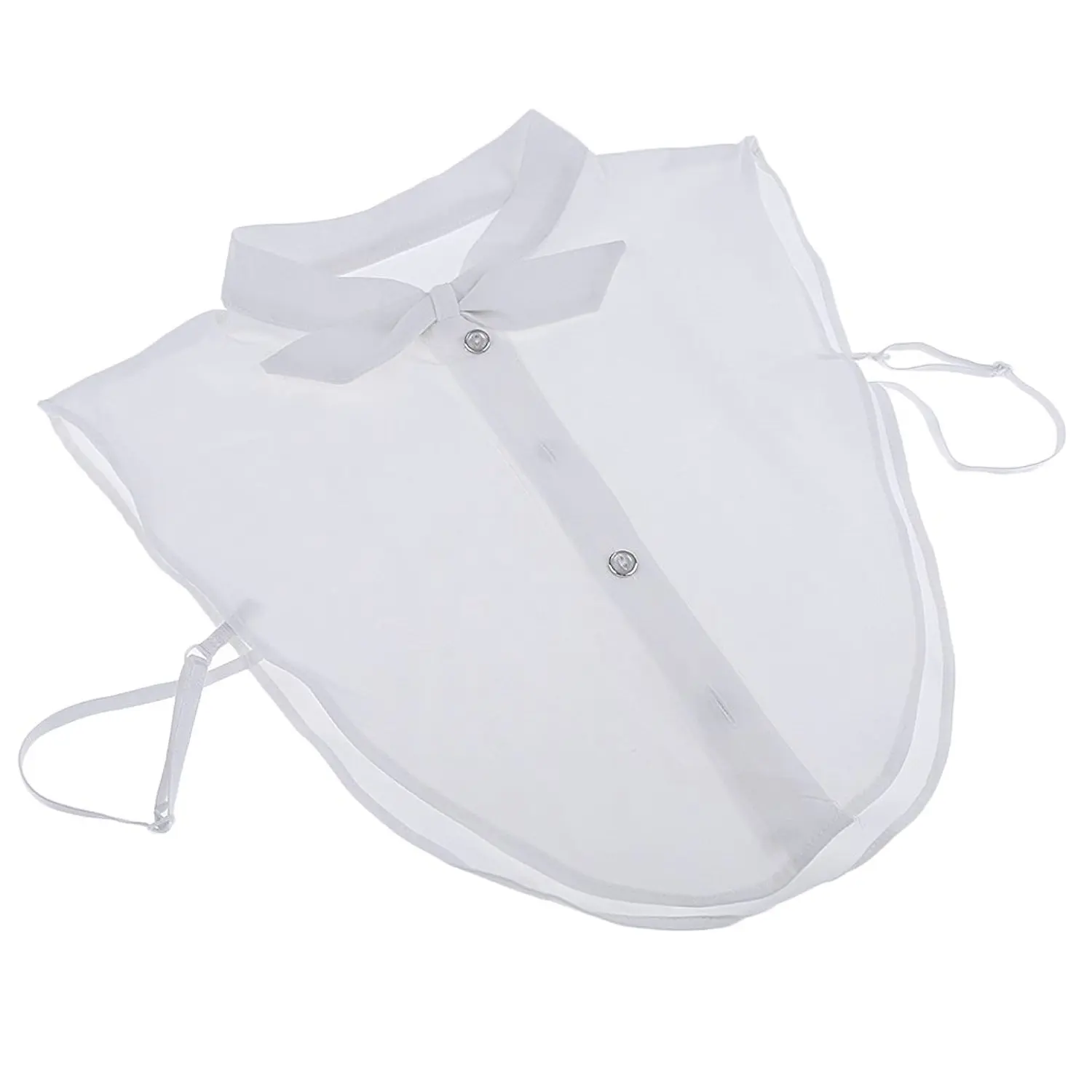 Prettyia White Ladies Girls Choker Detachable Lapel Shirt Fake False Collar Blous Accessory,Knot