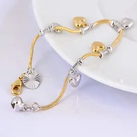 

70943 xuping multi color gold plated charm baby bell bracelet jewelry