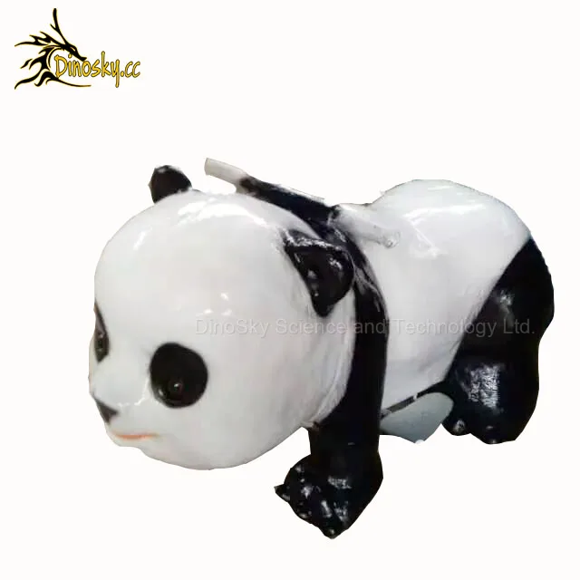 

simulated Electric panda rides car coin operated in amusement theme park or shopping mall, Picture,customized colour
