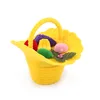 Yellow Fruits Basket Shaped Flocking Jewelry Box Packaging Nice Design Rings Decorative Storage Box