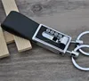 Double rings key holder automatic spring car keychain