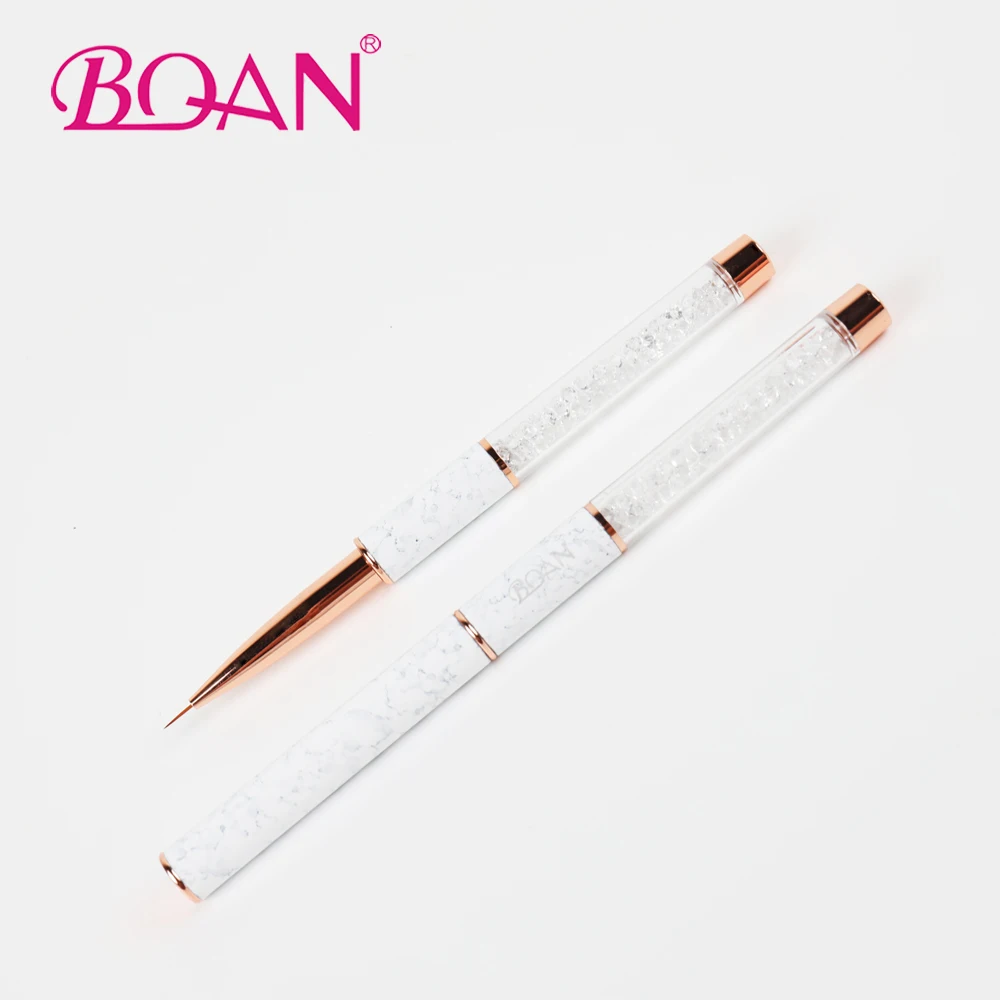 

2020New Silver Rhinestones Drawing Brush Skinny Stripe Nail Brush