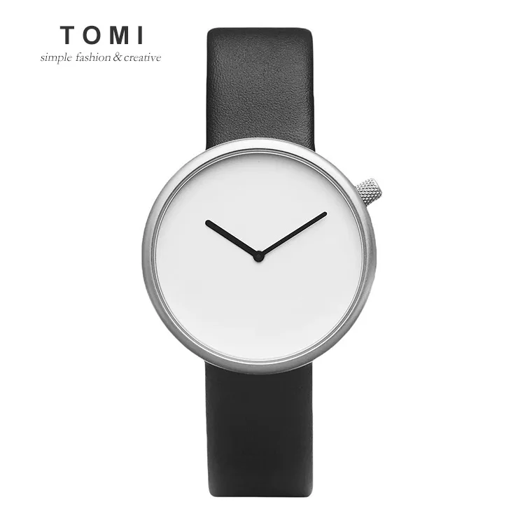 

TOMI T078 Fashion Leisure Fashion Simple Creative New Men Women Neutral Couple Wrist Watch Quartz Luxury, As the picture