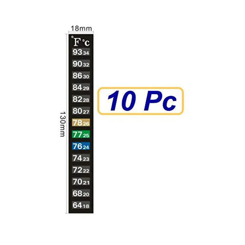 

Stick On Thermometer Strip, Digital Temperature Display for Fermenting, Brewing, Wine, Beer, Kombucha or Aquariums, Black