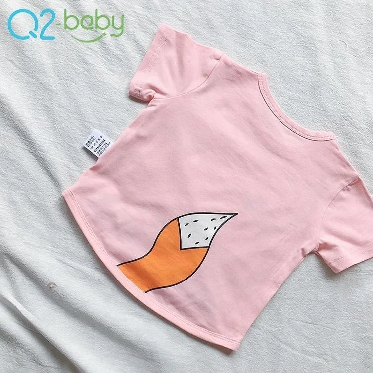 
Factory custom casual cotton cute animal pattern baby boy o-neck t-shirt 1956 