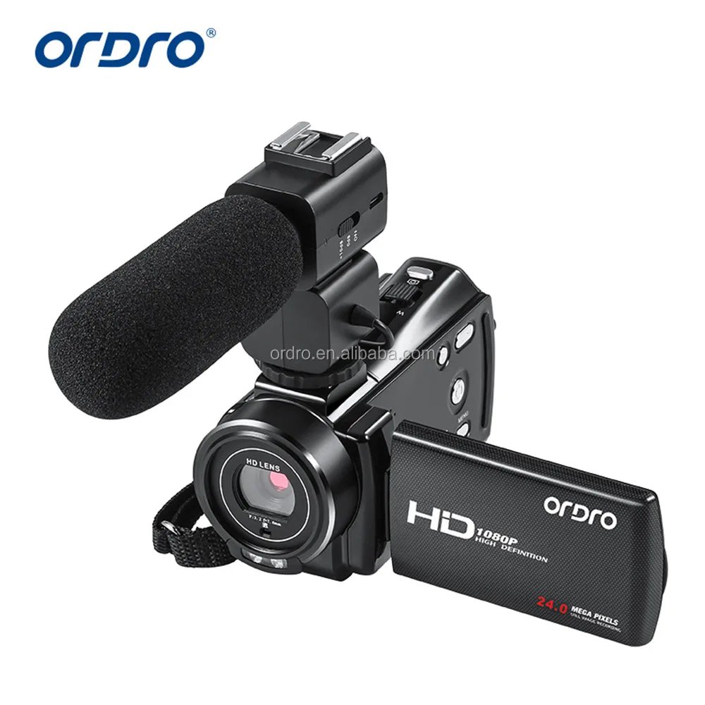 

Ordro HDV-V7 PLUS Night Vision 3.0 Inch TFT Screen Anti-shake Cheap Digital Video Camera 1080P 24MPCamcorder