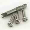 Customized Steel Security Screws with Snake Eyes