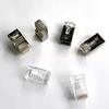 Golden plate Cat5e shielded keystone jack plug, gold plate cat6 UTP RJ45 Connector