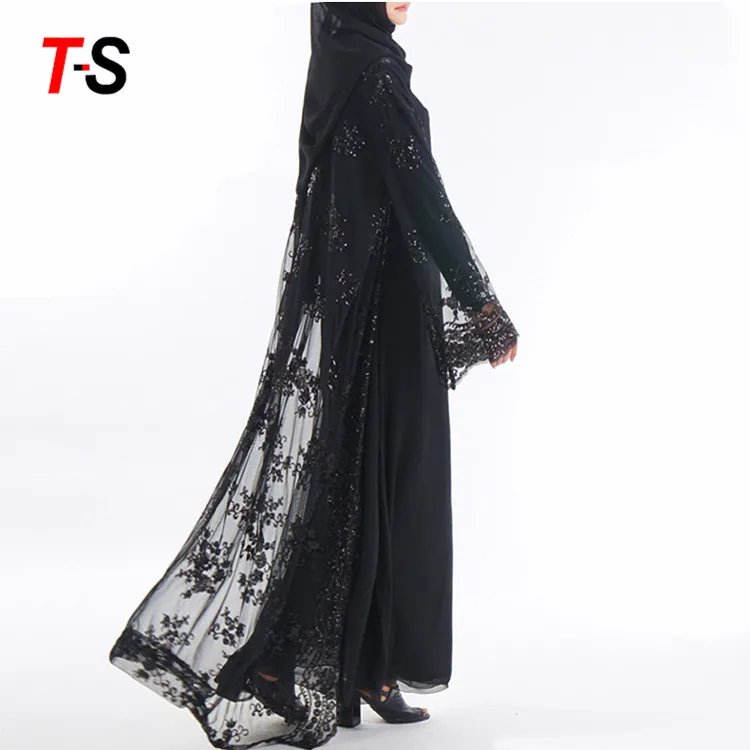 

Women's skirt luxury sequin embroidery lace seamless muslim dress abaya islamic clothing, Customers' requirements