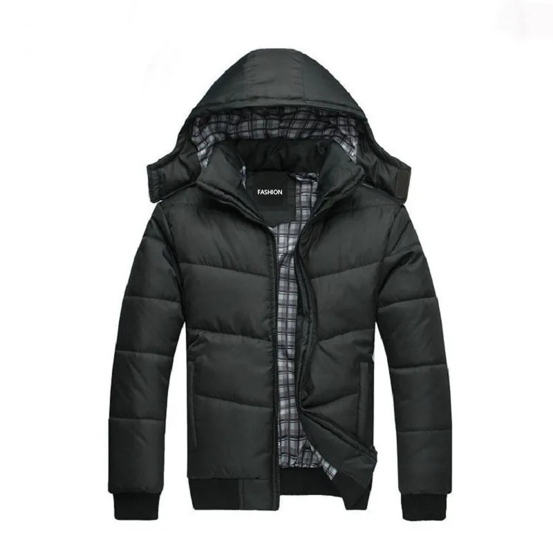 Mens Casual High Quality thickening cotton-padded clothes coat Warm Men Winter Coat