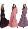 New Arabian Women's Dress Robe Lace Muslim Girl Hot Sells National Temperament Pocket Long Skirt