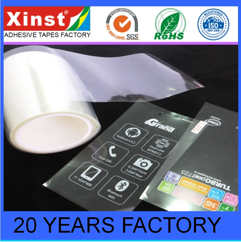Special Printing Protective Film With Silicone Adhesive For Screen